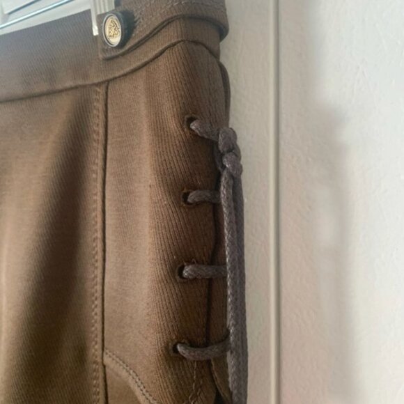 Gucci Elsa Skirt by Frida Giannini Brown Wool Lace-Up Detail IT 44 NWT - Picture 7 of 9